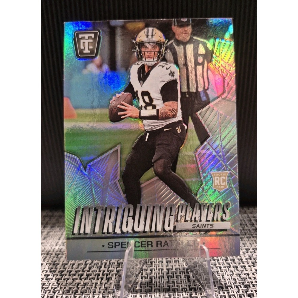 2024 Panini Totally Certified Spencer Rattler #18 Intriguing Players Mirror (RC)